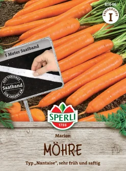 Sperli Saatgut Möhren Marion F1 Saatband für bis zu 5 lfd. Meter