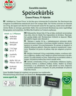 Sperli Speisekürbis Crown Prince F1