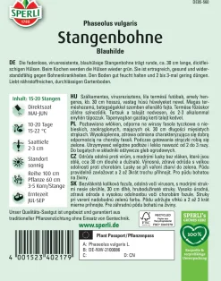 Sperli Stangenbohne Blauhilde