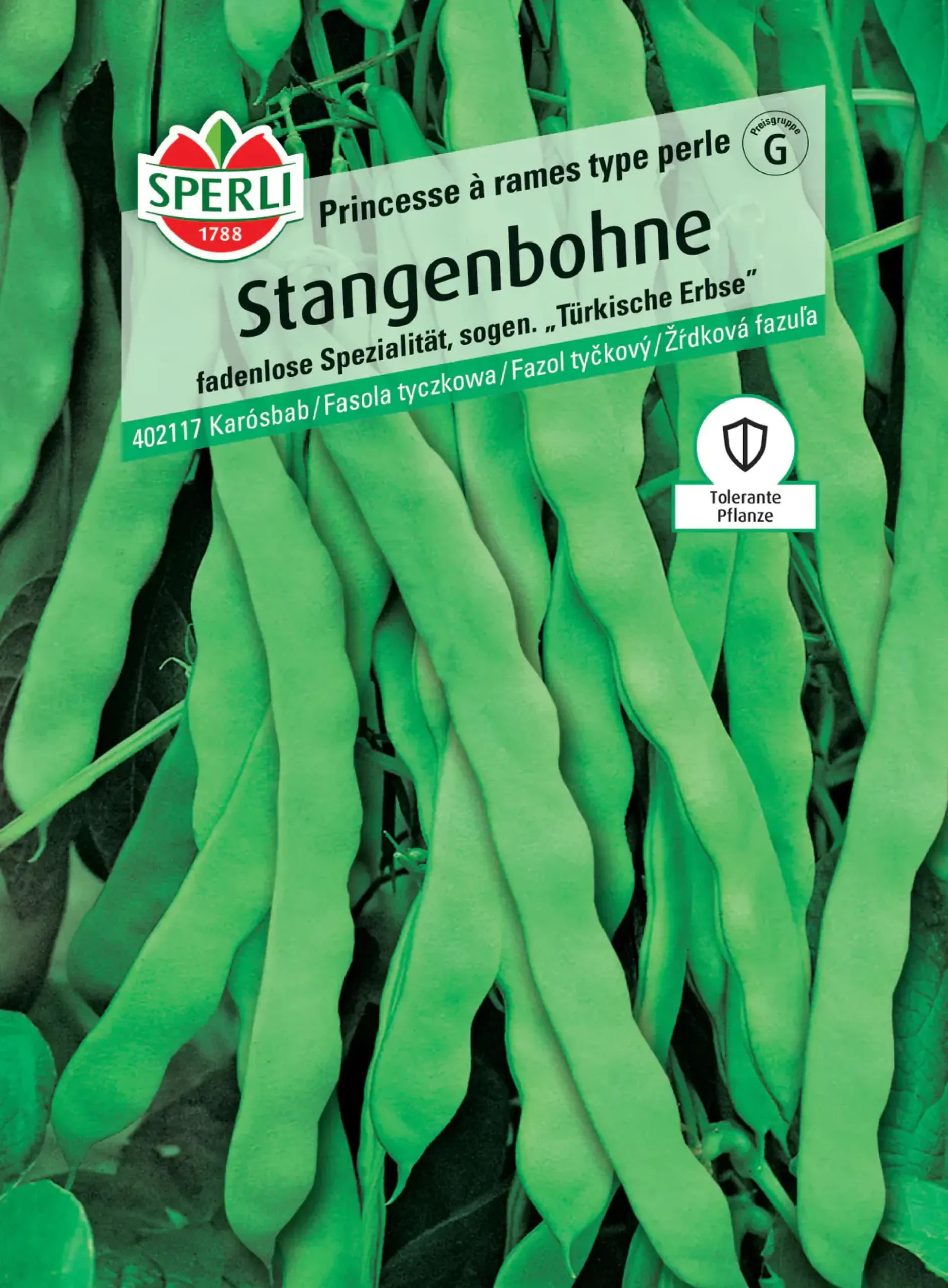 Sperli Stangenbohne Princesse à rames type perle