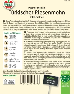 Sperli Türkischer Riesenmohn SPERLI's Orient