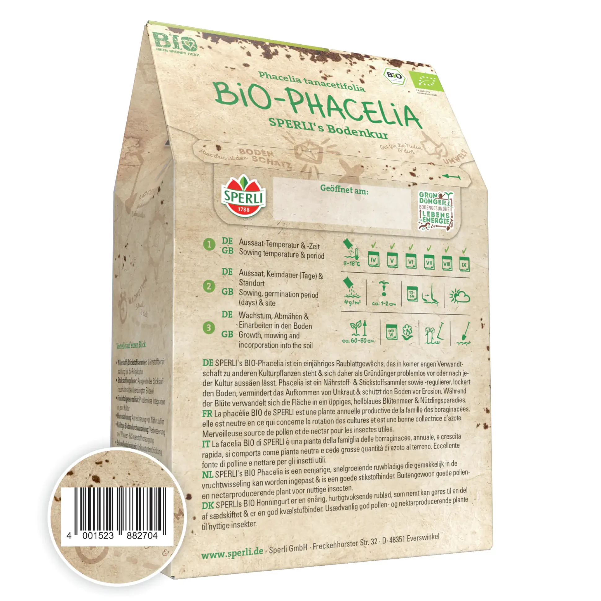 Sperli's Bodenkur Bio Phacelia 200 g