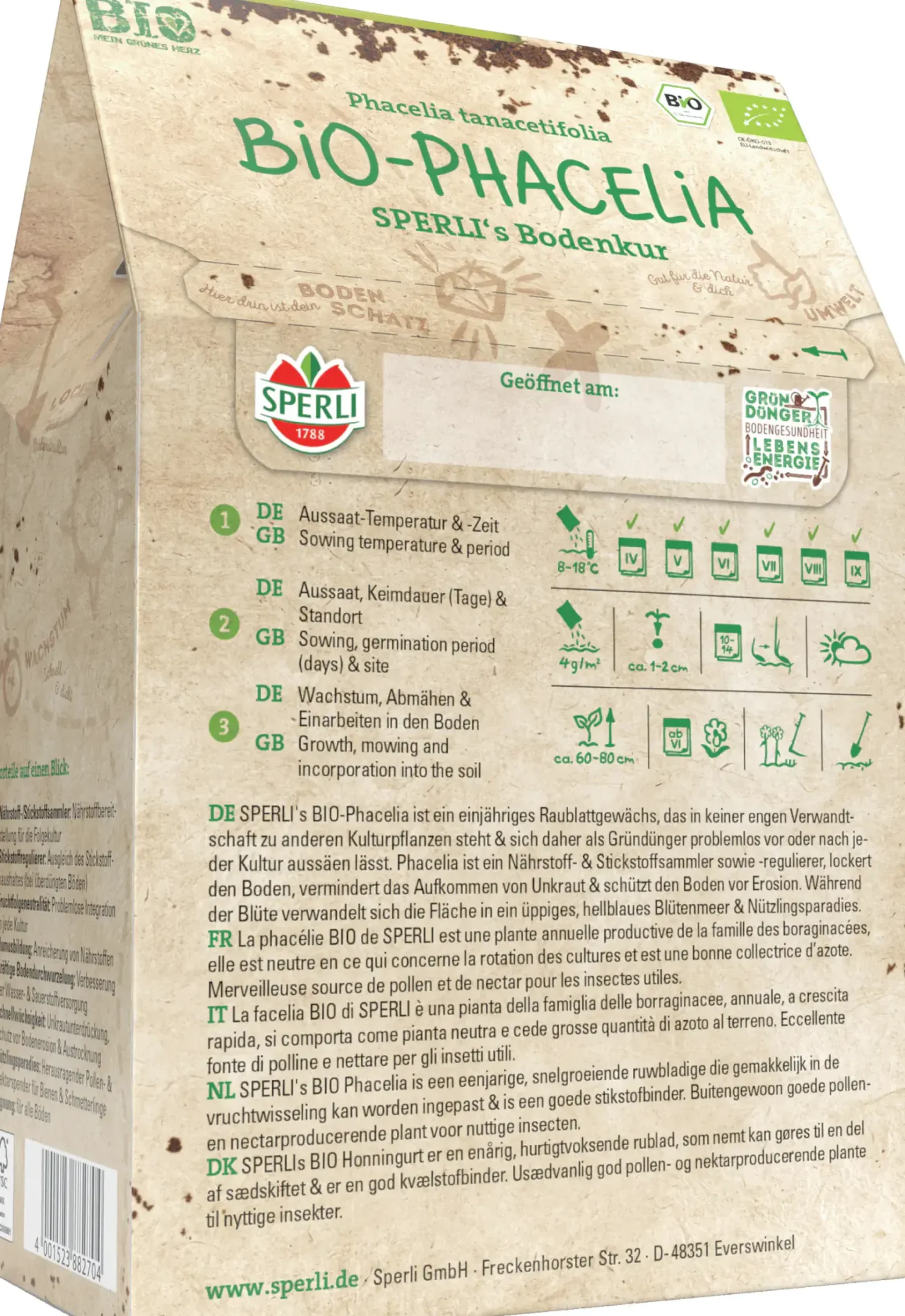 Sperli's Bodenkur Bio Phacelia 200 g