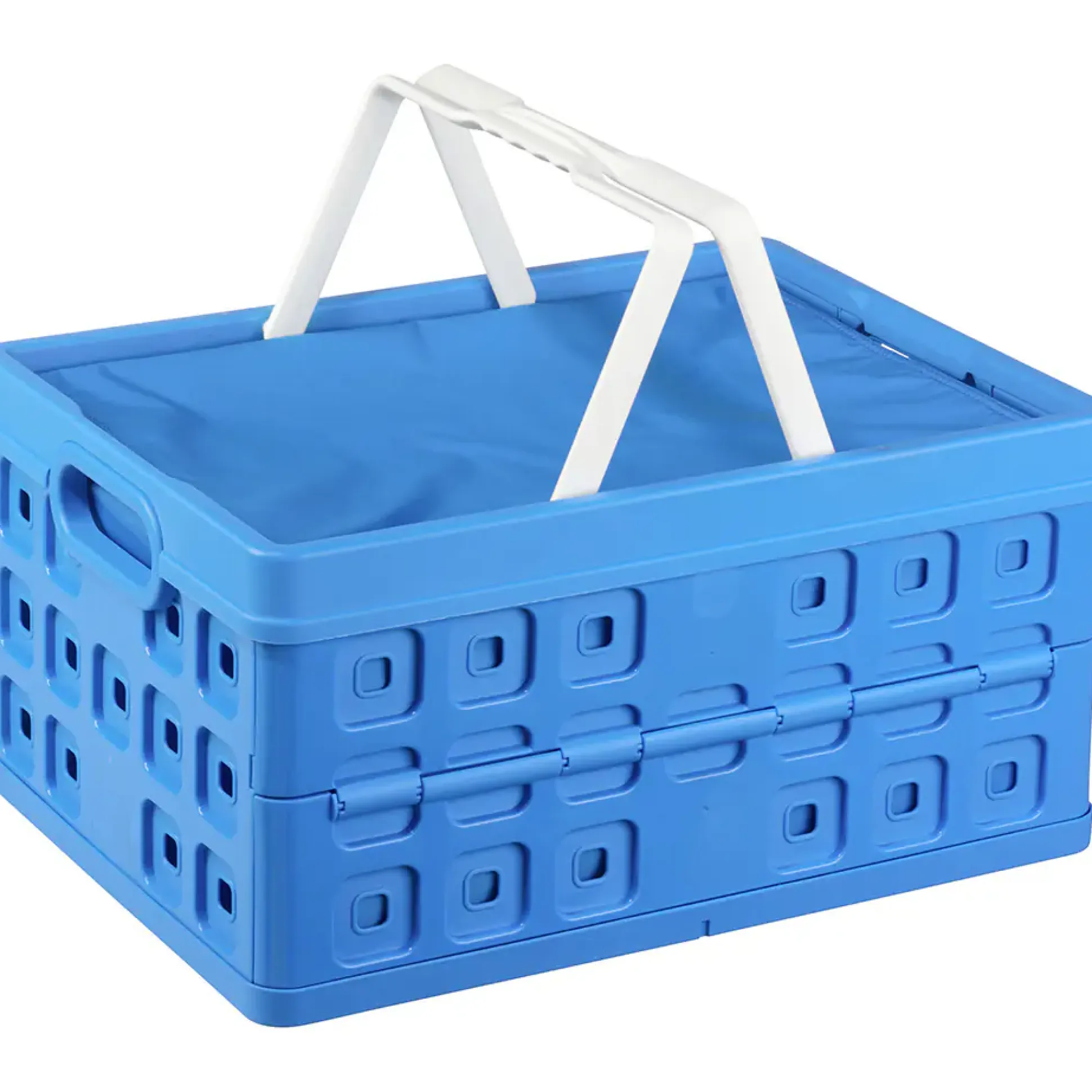 Square Klappbox mit Kühltasche und Griff 32L blau