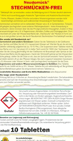 Stechmückenfrei 10 Tabletten
