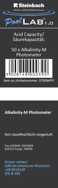 Steinbach Pool Professional Alka-M Photometer Tabletten 50 Stück