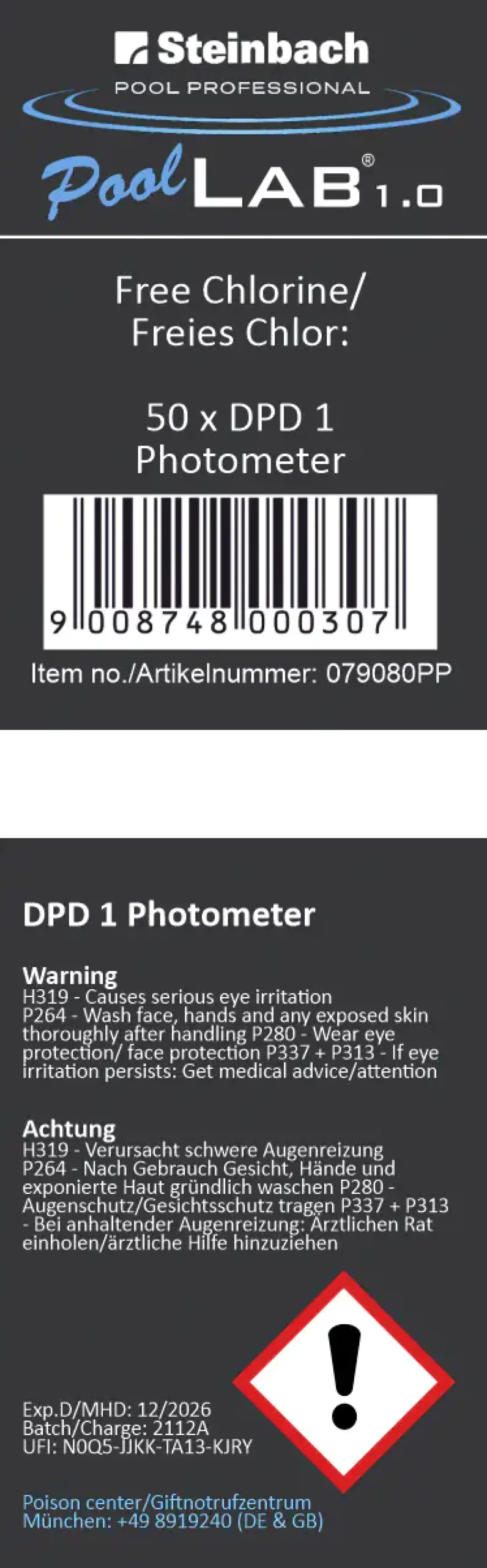 Steinbach Pool Professional DPD N°1 Photometer Tabletten 50 Stück