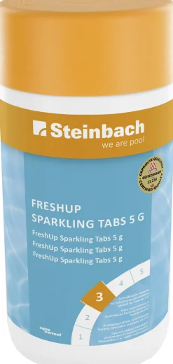 Steinbach Poolpflege Fresh Up Tabs 1 kg, 200x 5g Tabletten, TCCA 56%