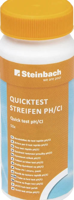 Steinbach Quicktest Streifen für pH-Wert und freies Chlor 50 Stück