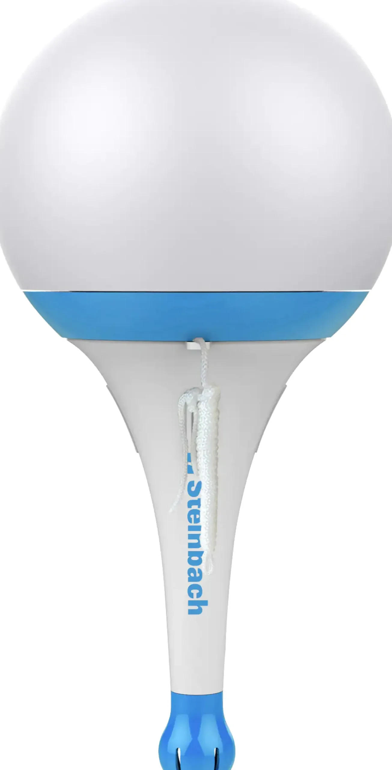 Steinbach Solarleuchte mit Funkthermometer blau