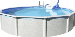 Steinbach Stahlwandpool Set Grande weiß, Ø 457 x 135 cm