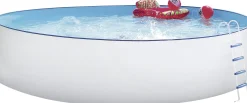 Steinbach Stahlwandpool Set Nuovo weiß, Ø 550 x 120 cm