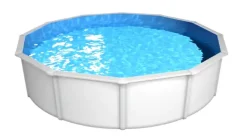 Steinbach Stahlwandpool Set Nuovo de Luxe II Ø 5,5 x 1,2 m, weiß