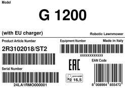 Stiga Mähroboter G 1200, 25,2 V, 18 cm Schnittbreite