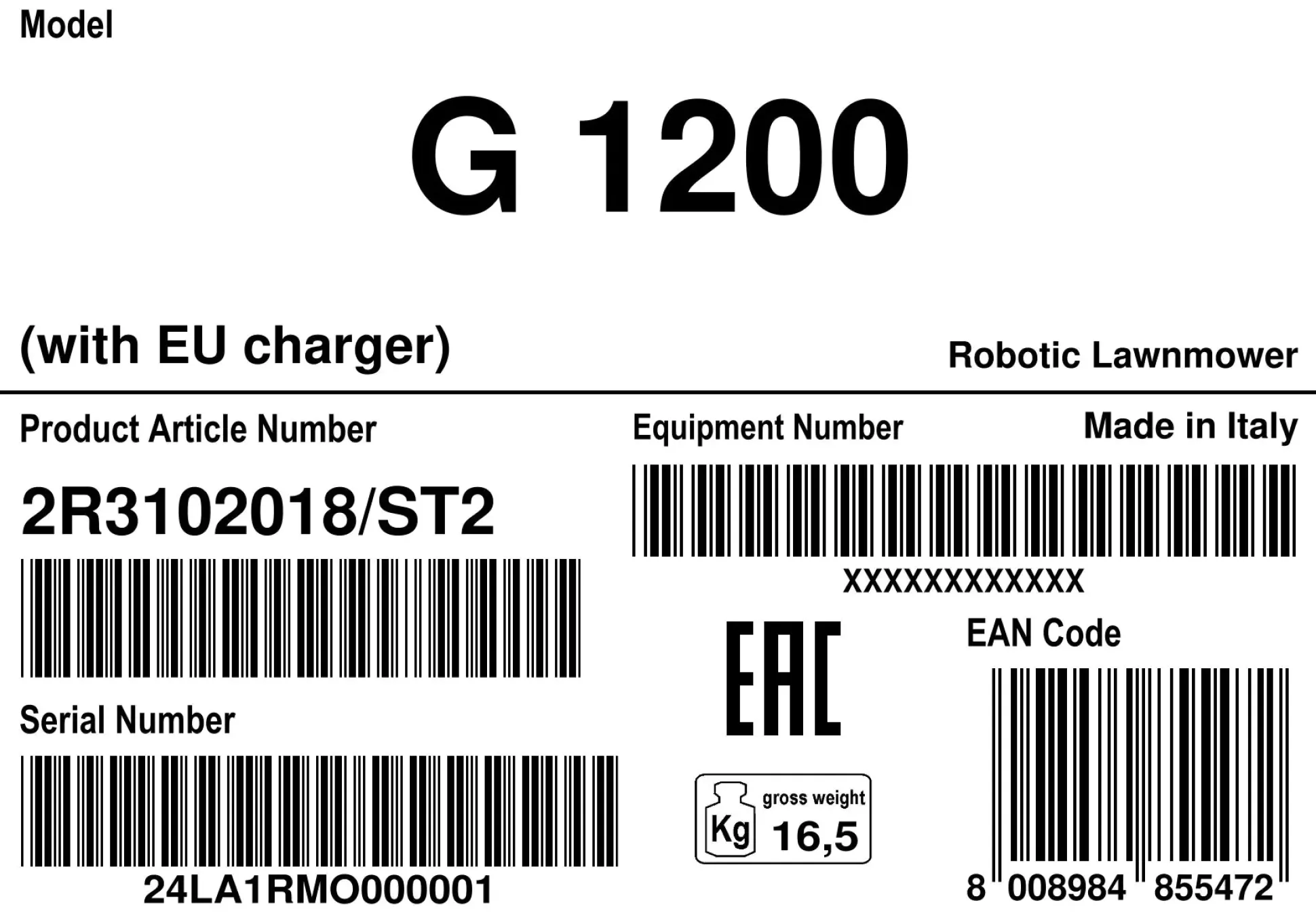 Stiga Mähroboter G 1200, 25,2 V, 18 cm Schnittbreite