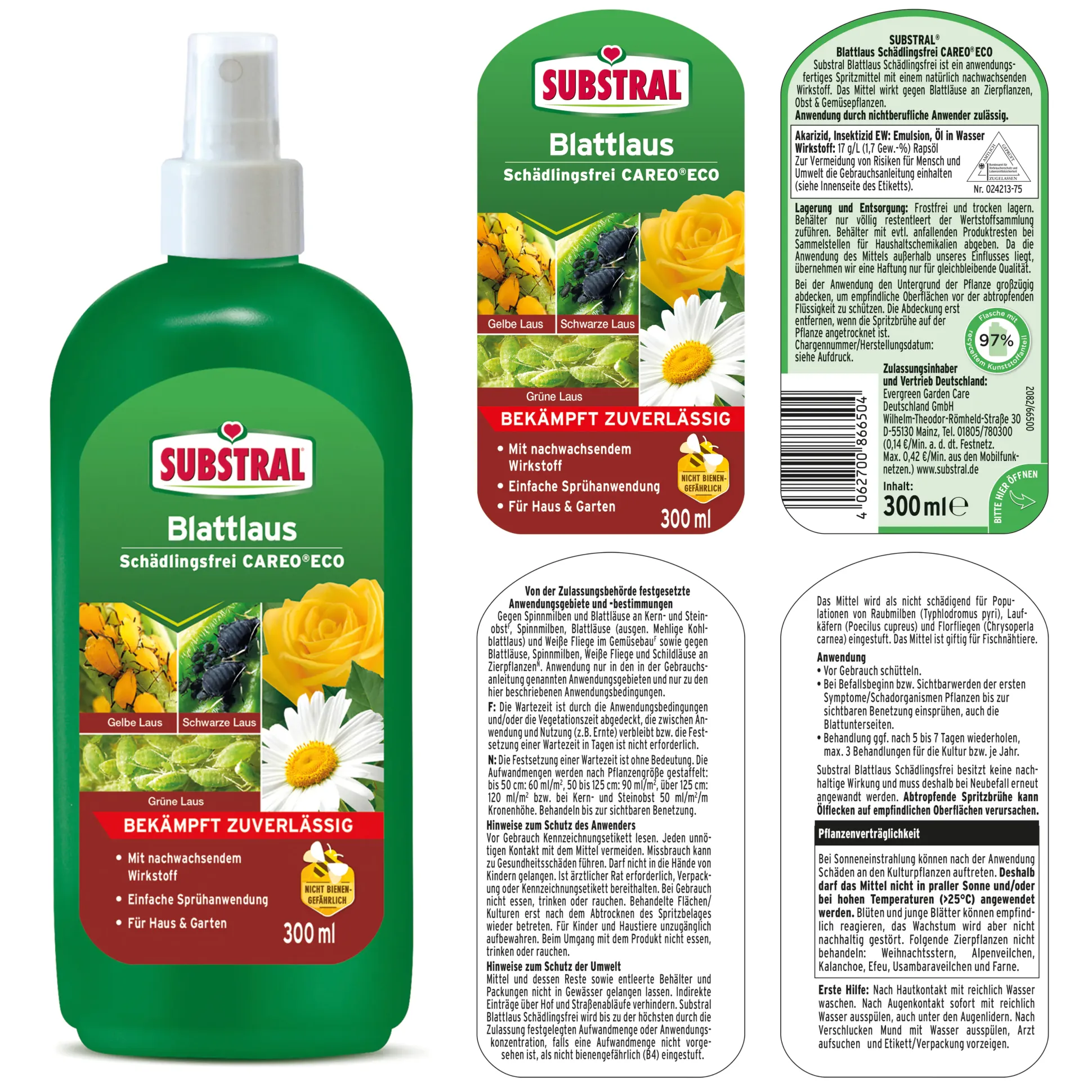 Substral Blattlaus Schädlingsfrei Careo Eco 300 ml