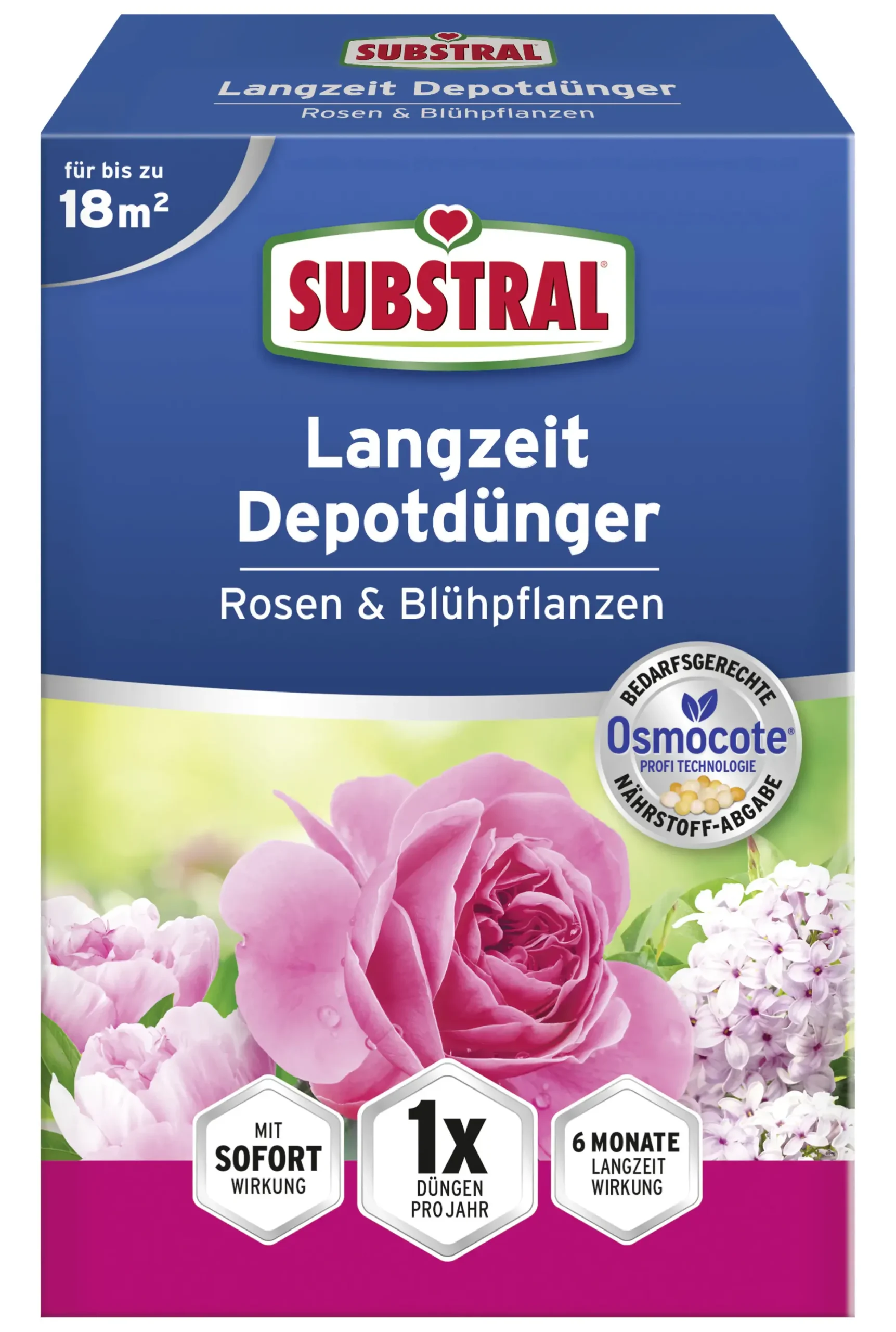 Substral Langzeit Depotdünger Rosen & Blühpflanzen 750 g