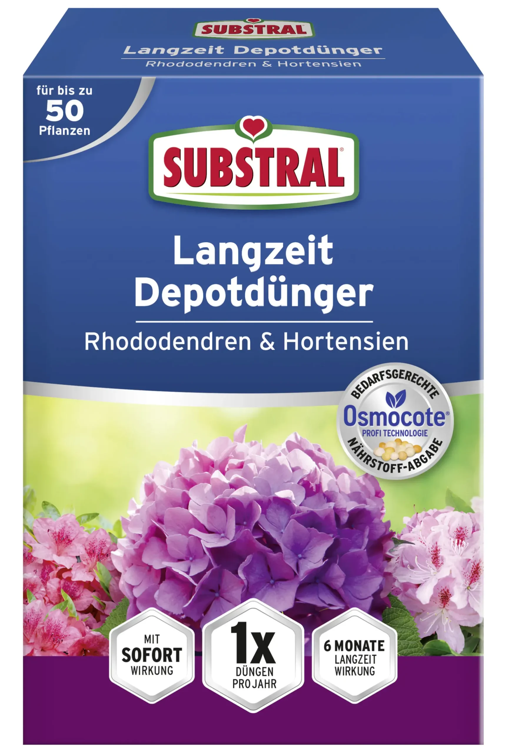 Substral Langzeit Depotdünger Rhododendren und Hortensien 750 g