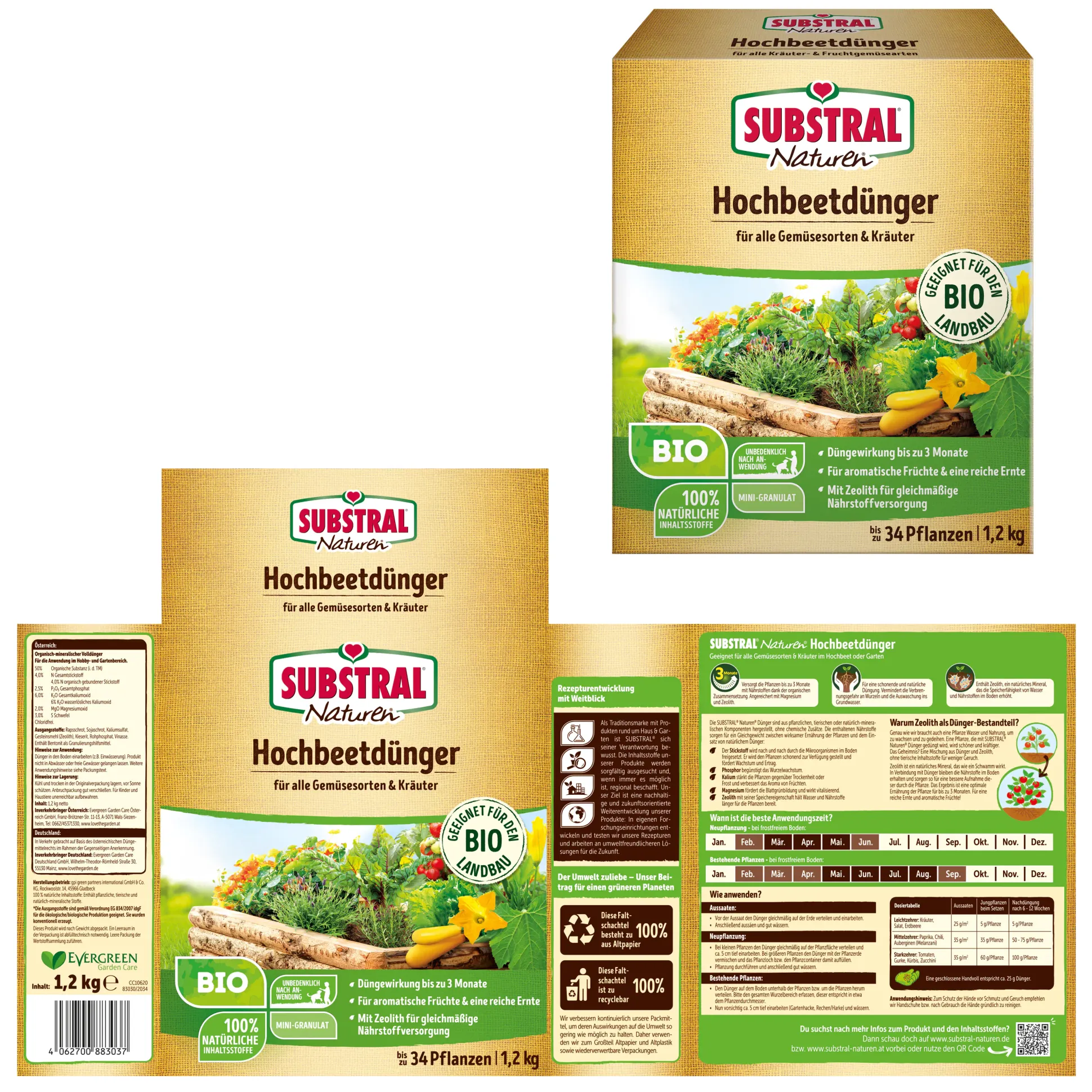 Substral Naturen Hochbeet Dünger 1,2 kg