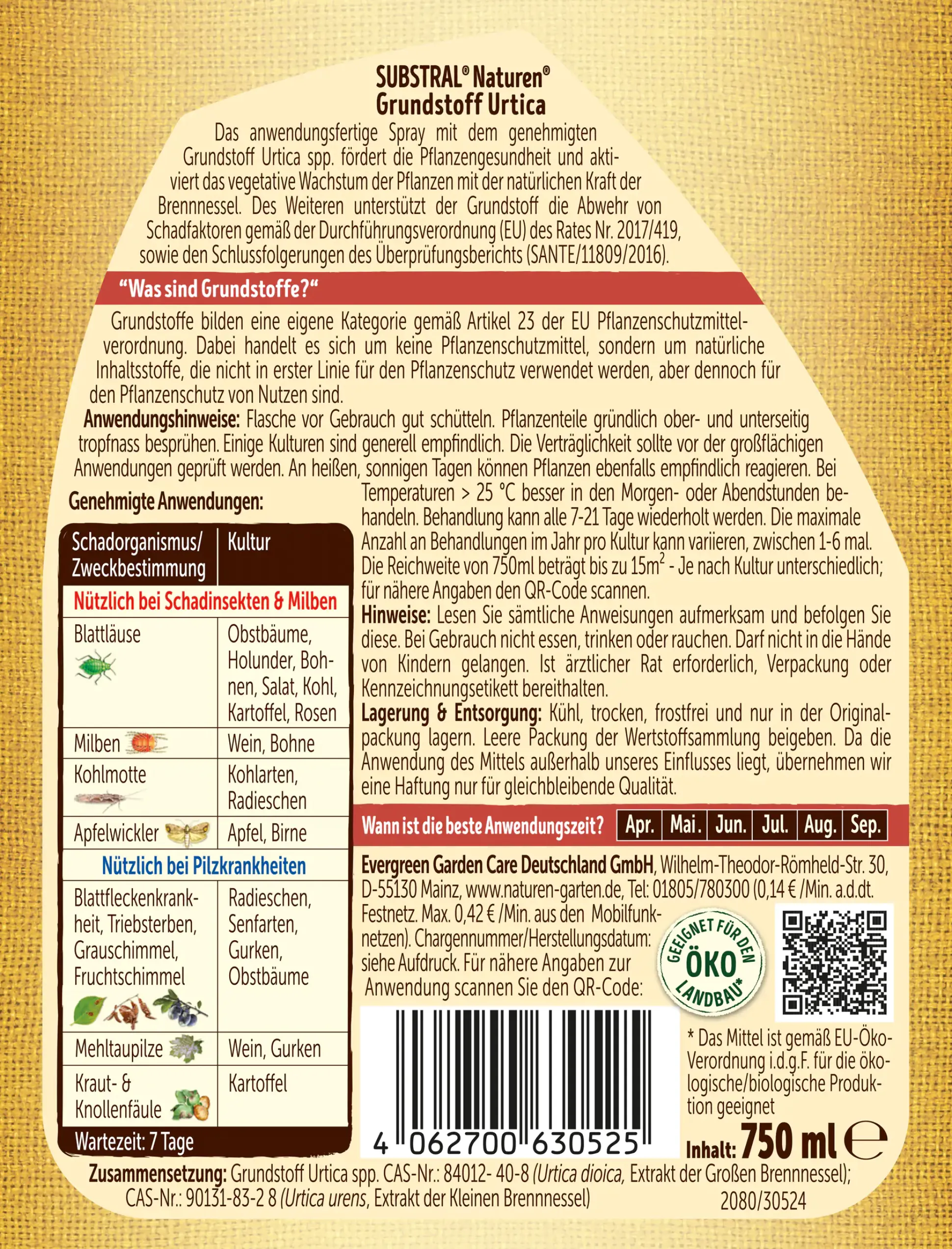 Substral Naturen Schädlings-Stopp 4in1 Spray 750 ml