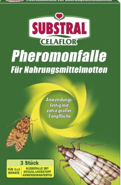 Substral Pheromon Falle gegen Nahrungsmittelmotten 3 Stück