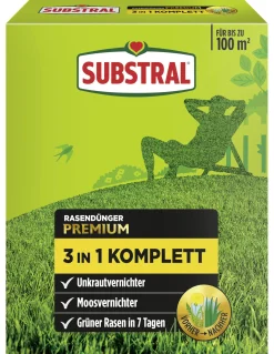 Substral Rasendünger Premium 3in1 Komplett 100 m²