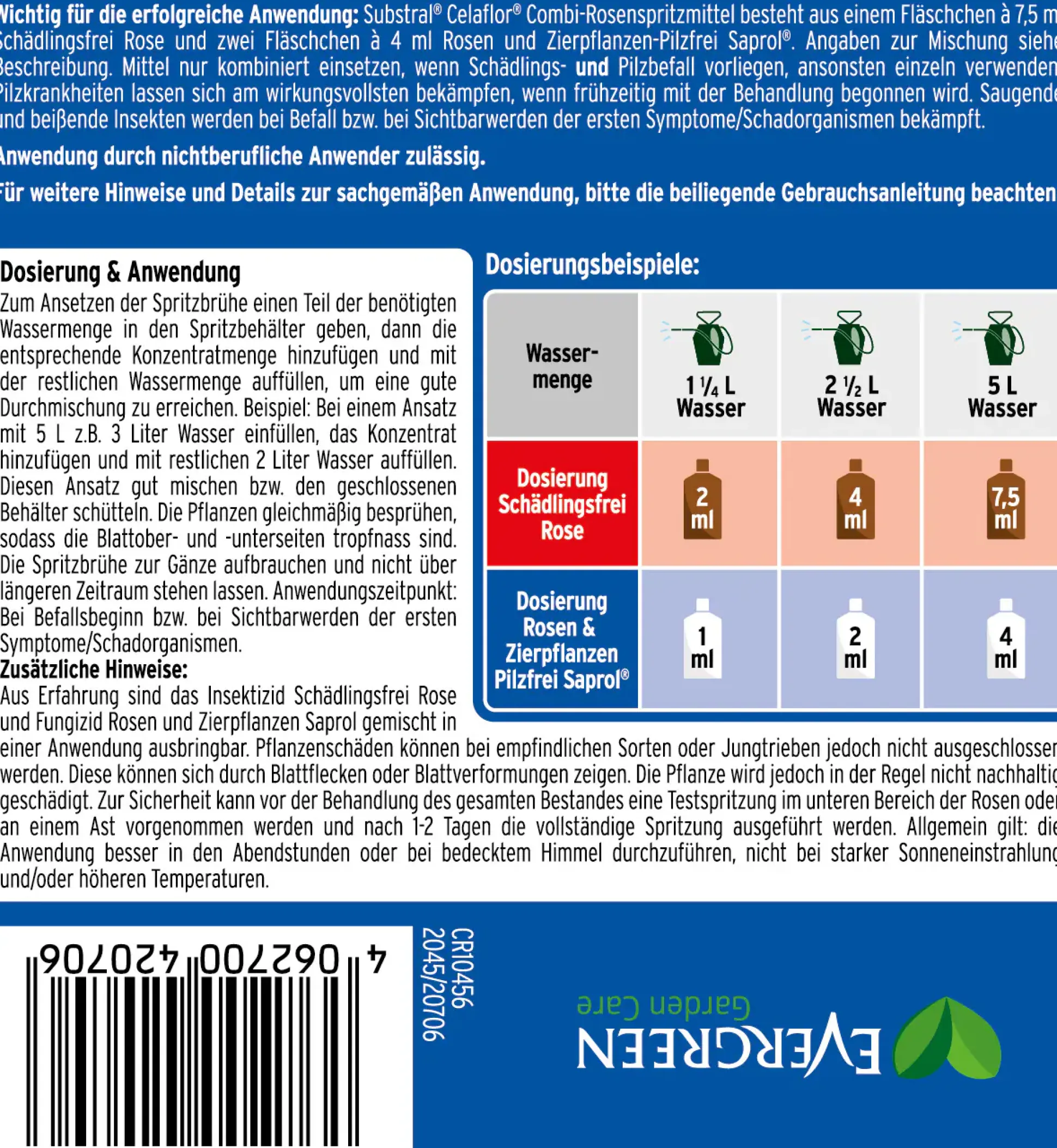 Substral Universal Pilzfrei Saprol N 4 x 4 ml