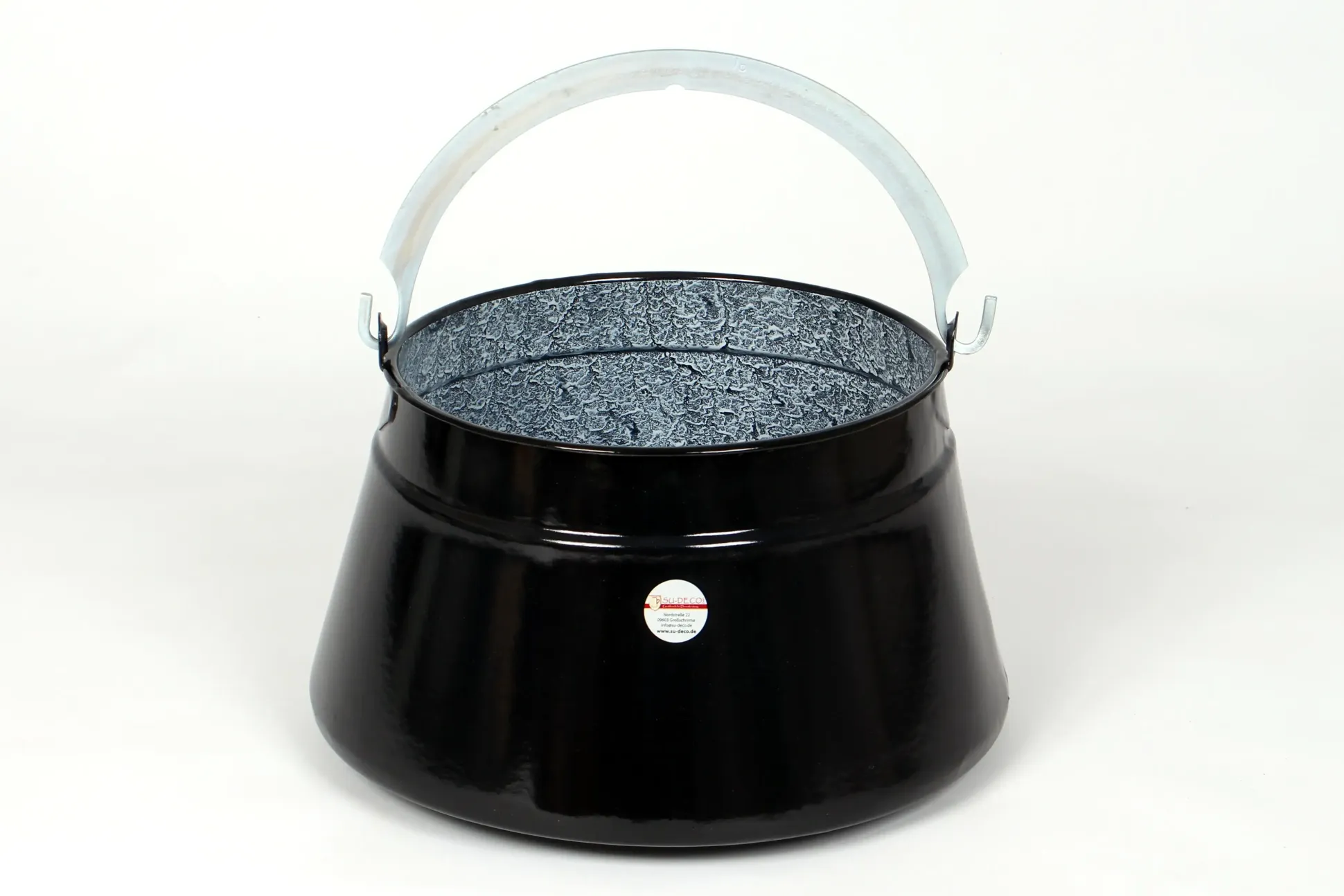 Su-Deco Gulaschkessel rustikal 16 Liter schwarz granit
