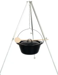 Su-Deco Gulaschkessel-Set 4-teilig 10 Liter schwarz granit