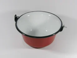 Su-Deco Servierkessel 0,8 Liter rot weiss