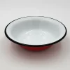 Su-Deco Teller 21 cm Ø rot weiss tief