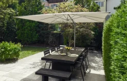 Suncomfort Sonnenschirm Sunflex grau 300 x 300 cm
