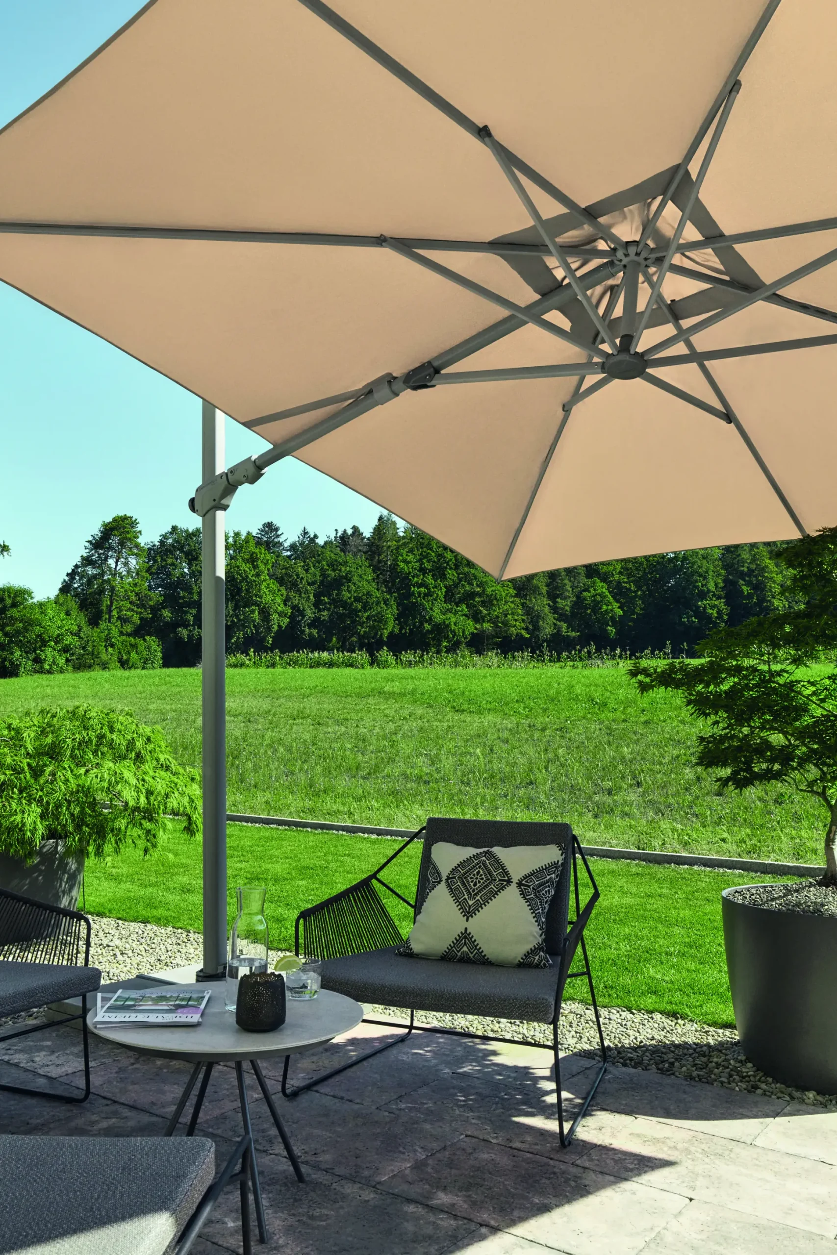 Suncomfort Sonnenschirm Varioflex beige 300 x 300 cm