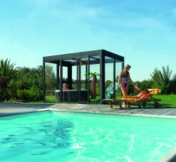 SunElements SunGarden Gartenhaus Infinity 3.2 338 x 233 cm anthrazit-metallic