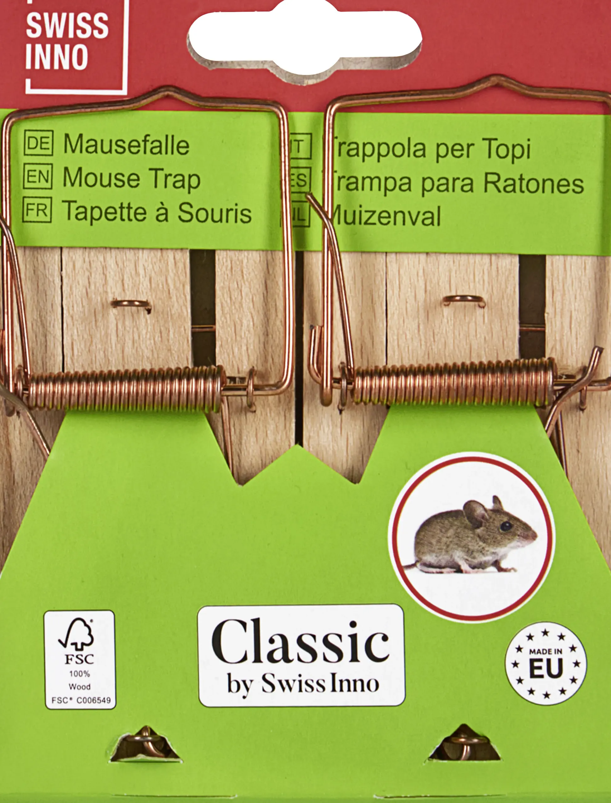 Swissinno Classic Holz-Mausefalle