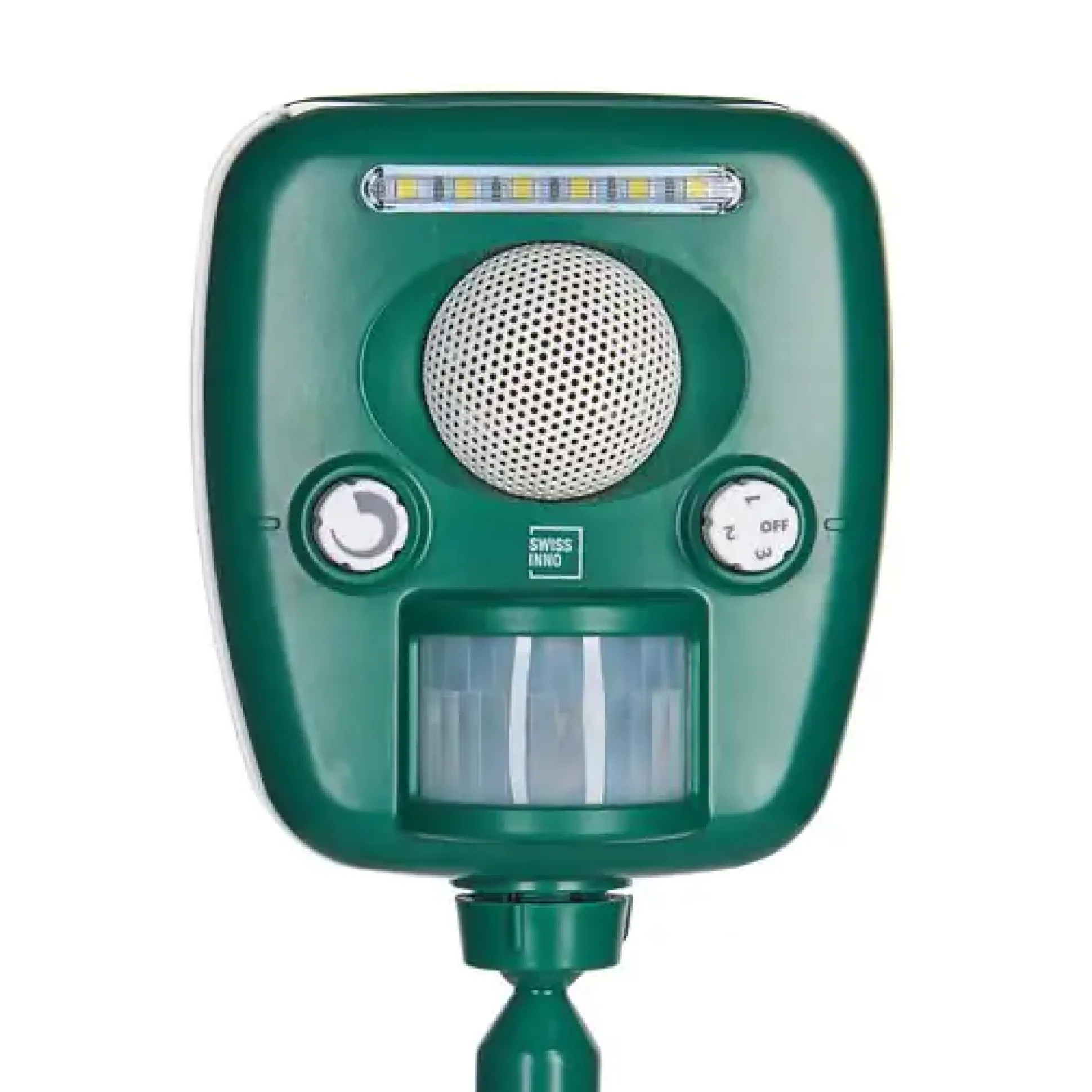 Swissinno Ultraschall Tiervertreiber PRO mit Ultraschall und LED-Licht