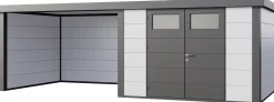 Telluria Gerätehaus Classico Lounge XL 3330 links weiß 792 x 298 cm