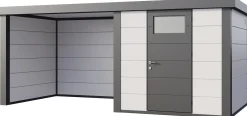 Telluria Gerätehaus Classico Lounge S 2424 links weiß 522 x 238 cm
