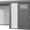 Telluria Gerätehaus Classico Lounge XL mit Fenstern 3330 links weiß 792 x 298 cm