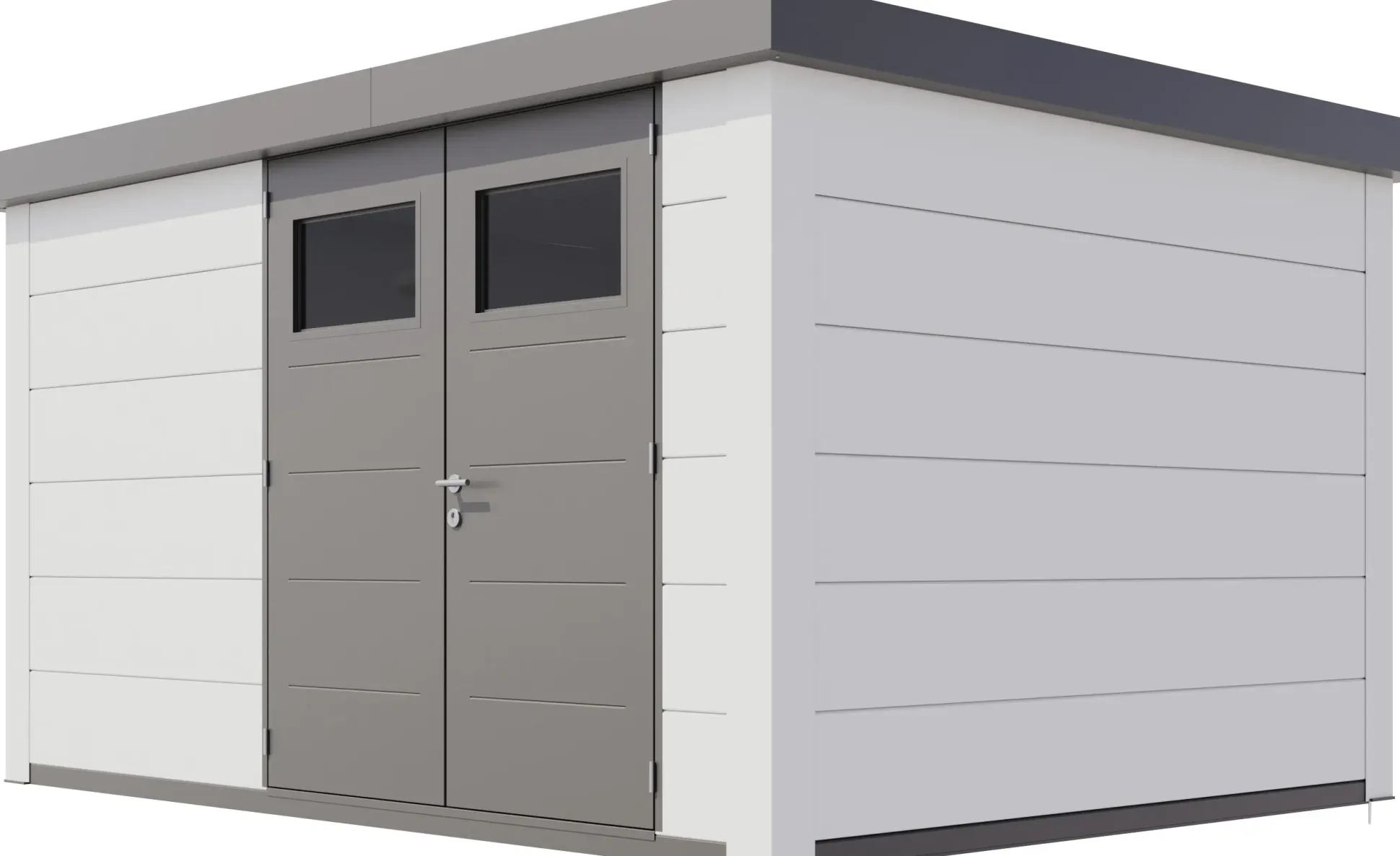 Telluria Gerätehaus Classico 3930 EW weiß 388 x 298 cm