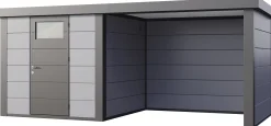Telluria Gerätehaus Classico Lounge S 2424 rechts lichtgrau 522 x 238 cm