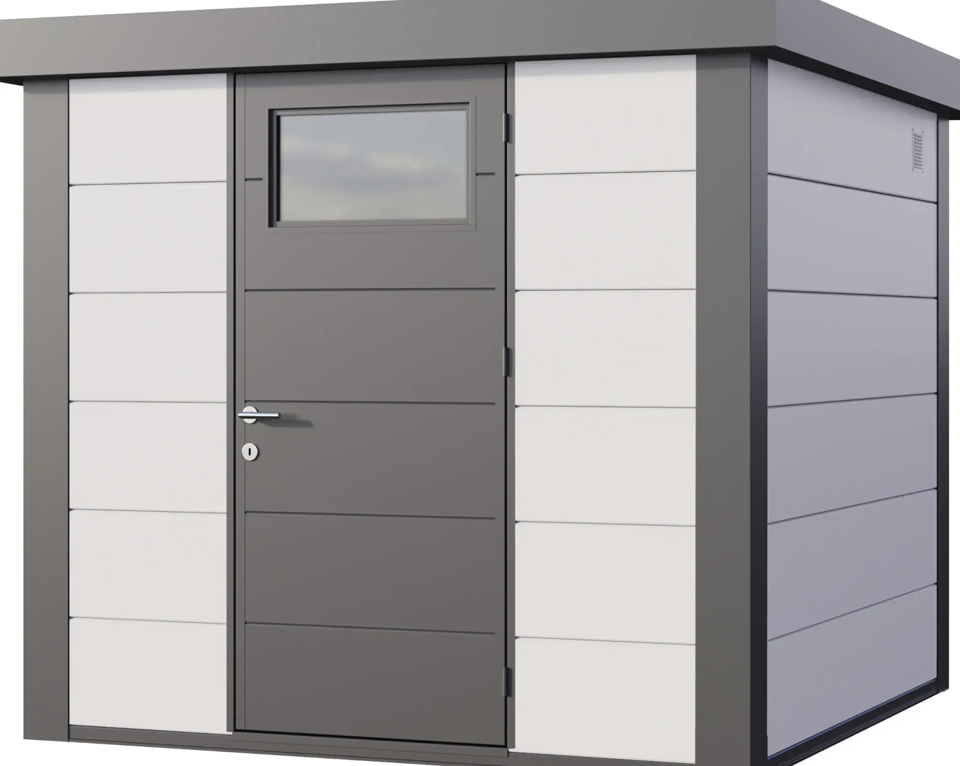 Telluria Gerätehaus Classico 2424 weiß 238 x 238 cm