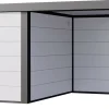 Telluria Gerätehaus Classico Lounge XL mit Fenstern 3330 rechts weiß 792 x 298 cm