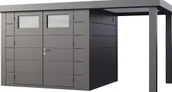 Telluria Gerätehaus Classico Open Lounge S 2724 rechts granitgrau 436 x 238 cm