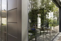 Telluria Glasschiebewand für Lounge Large granitgrau