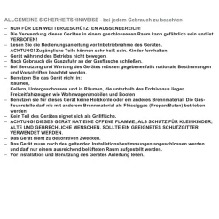 Tepro Gasfeuerstelle Topeka XL anthrazit