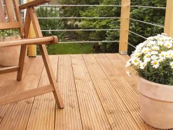 Terrassendiele Douglasie 250 x 14,5 x 2,8 cm Stegprofil/grob unbehandelt