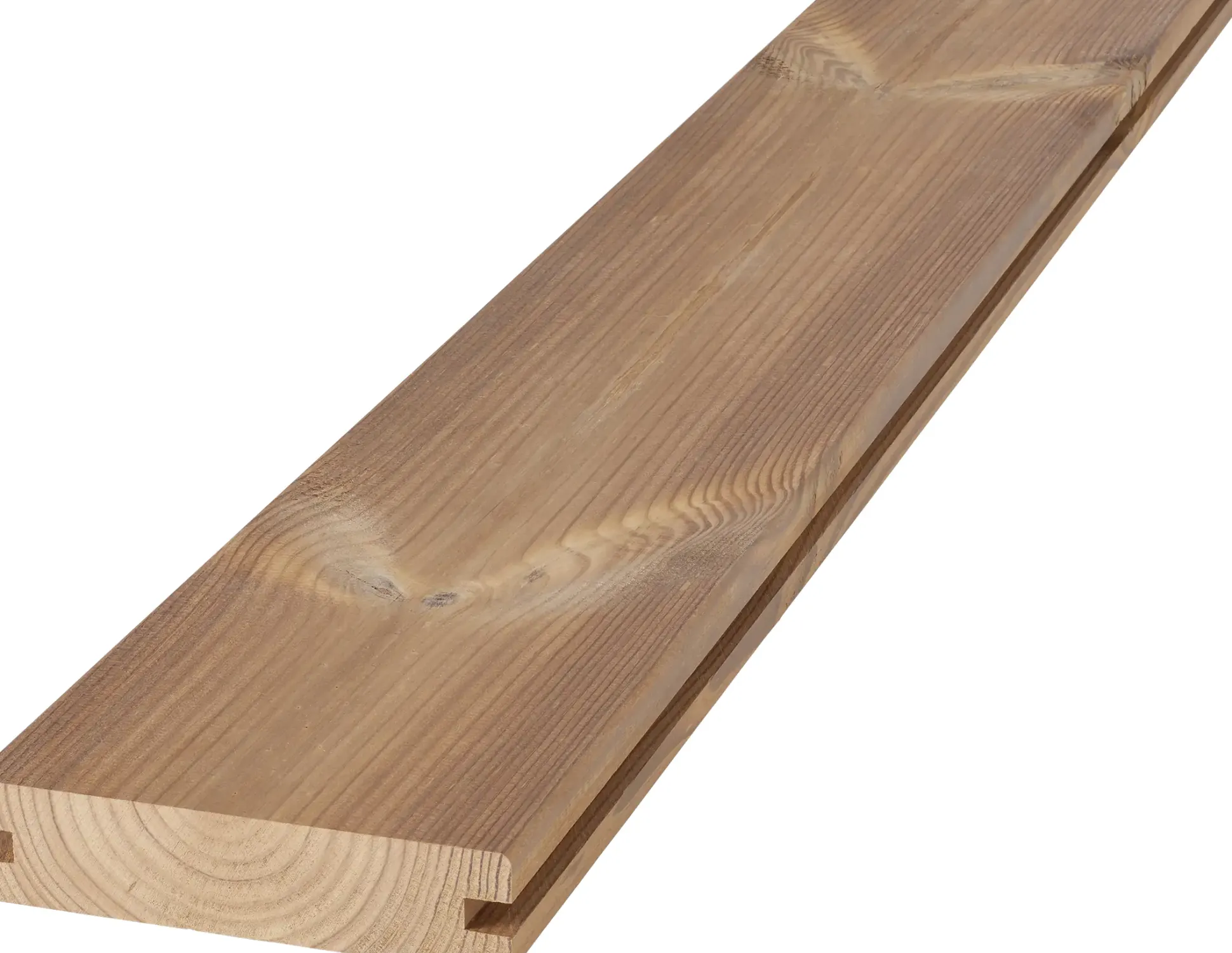 Terrassendiele Kiefer 250 x 11,7 x 2,6 cm glatt/glatt thermisch modifiziert