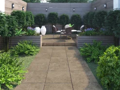 Terrassenplatte Botticino 60 x 60 cm Taupe