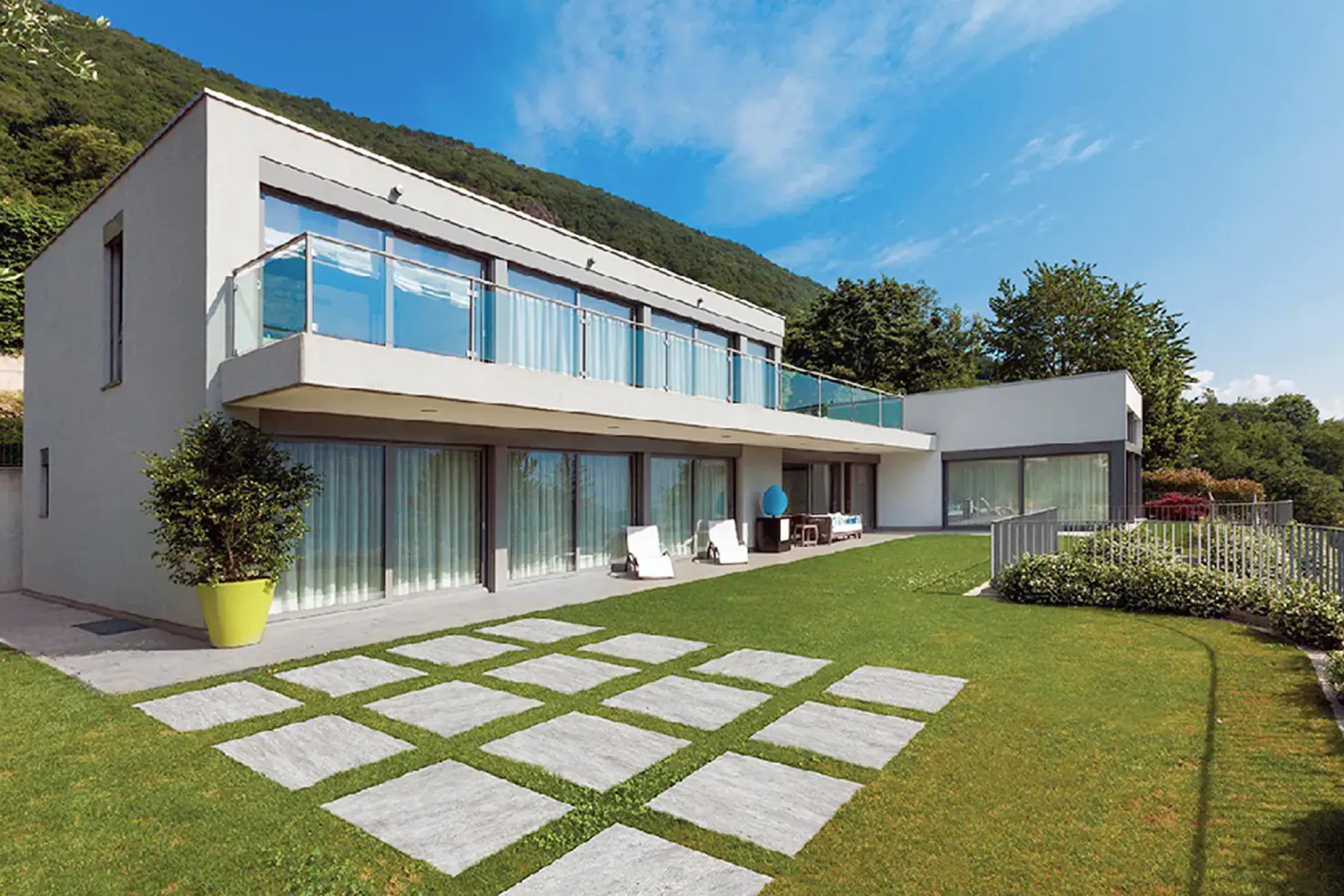 Terrassenplatte Feinsteinzeug Quarzo 60 x 60 x 2 cm grau